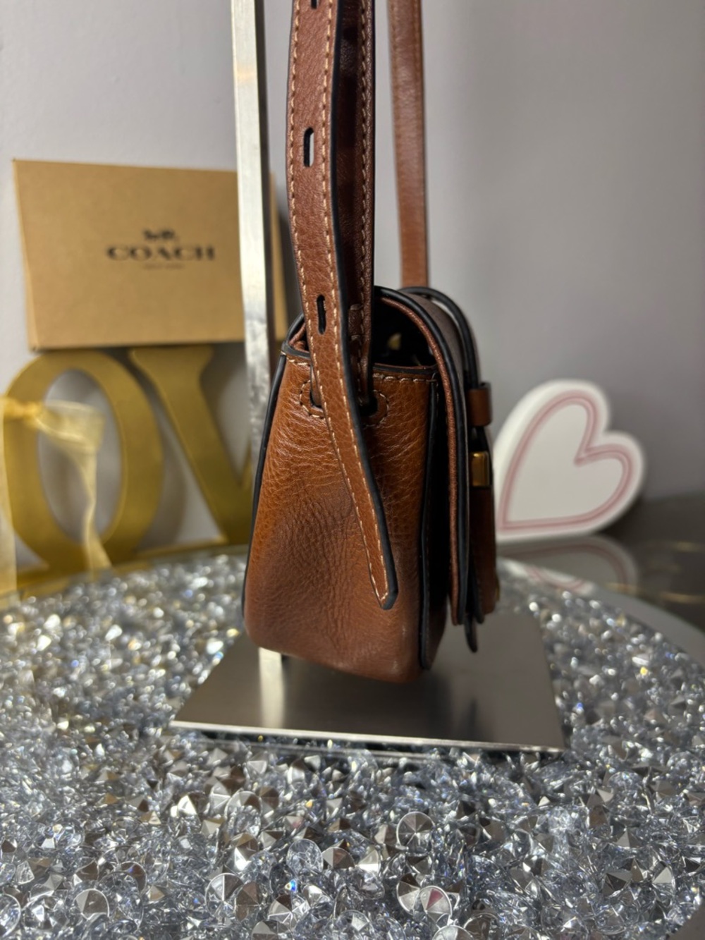 Fossil Harwell Small saddlebag Crossbody Bag NWOT - Picture 5 of 13